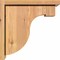 Ekena Millwork Del Monte Smooth Corbel w/Backplate, Western Red Cedar, 7 1/2"W x 14"D x 14"H COR08X14X14DEL01SWR - alternate 3